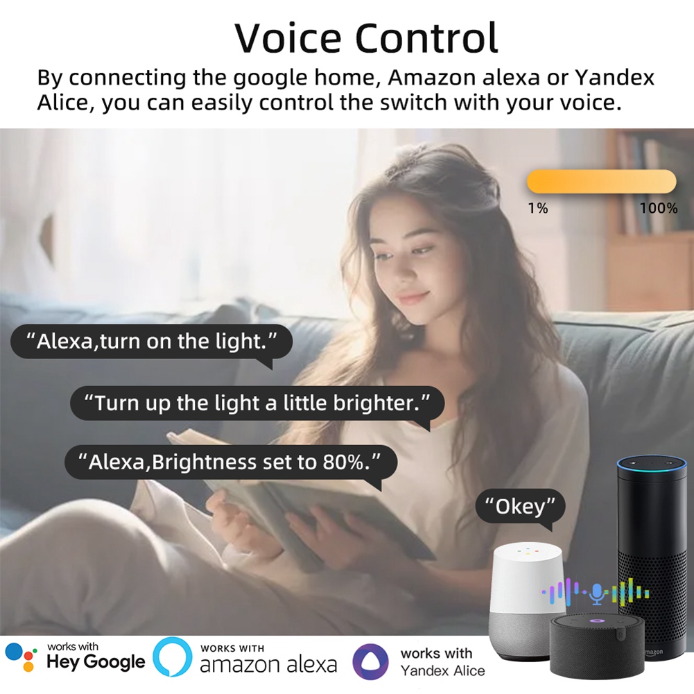 Wifi Led Dimmer - Interrupteur de minuterie WiFi Tuya A14M
