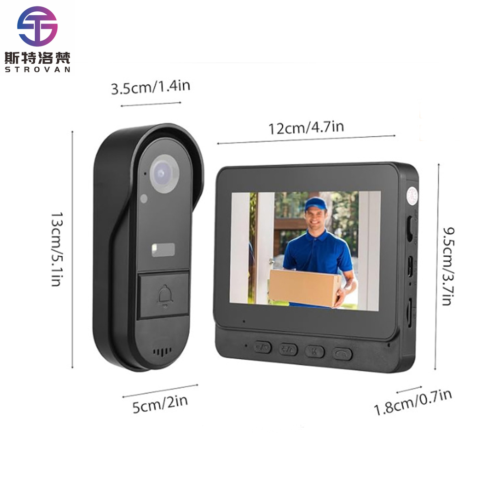 Smart Home Video Doorbell Installation - Système de sonnette intelligent de 4.3