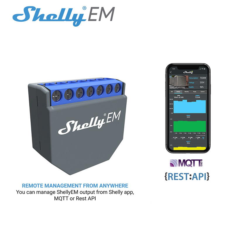 Smart Home Google - Module d'interrupteur mural intelligent Wi-Fi SHELLY