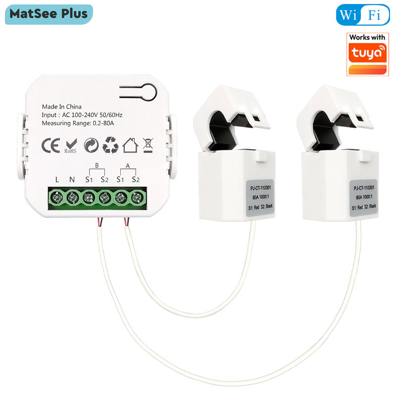 Smart Home Energy Monitor - Compteur d'énergie intelligent WiFi bidirectionnel 1/2