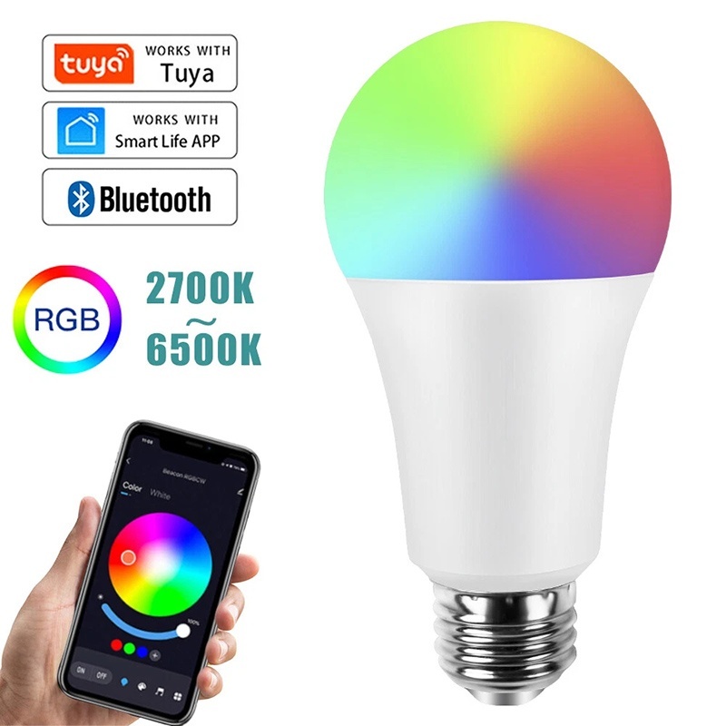 Voice Control Light Bulb - Ampoule LED intelligente WiFi E27 RGBCW,