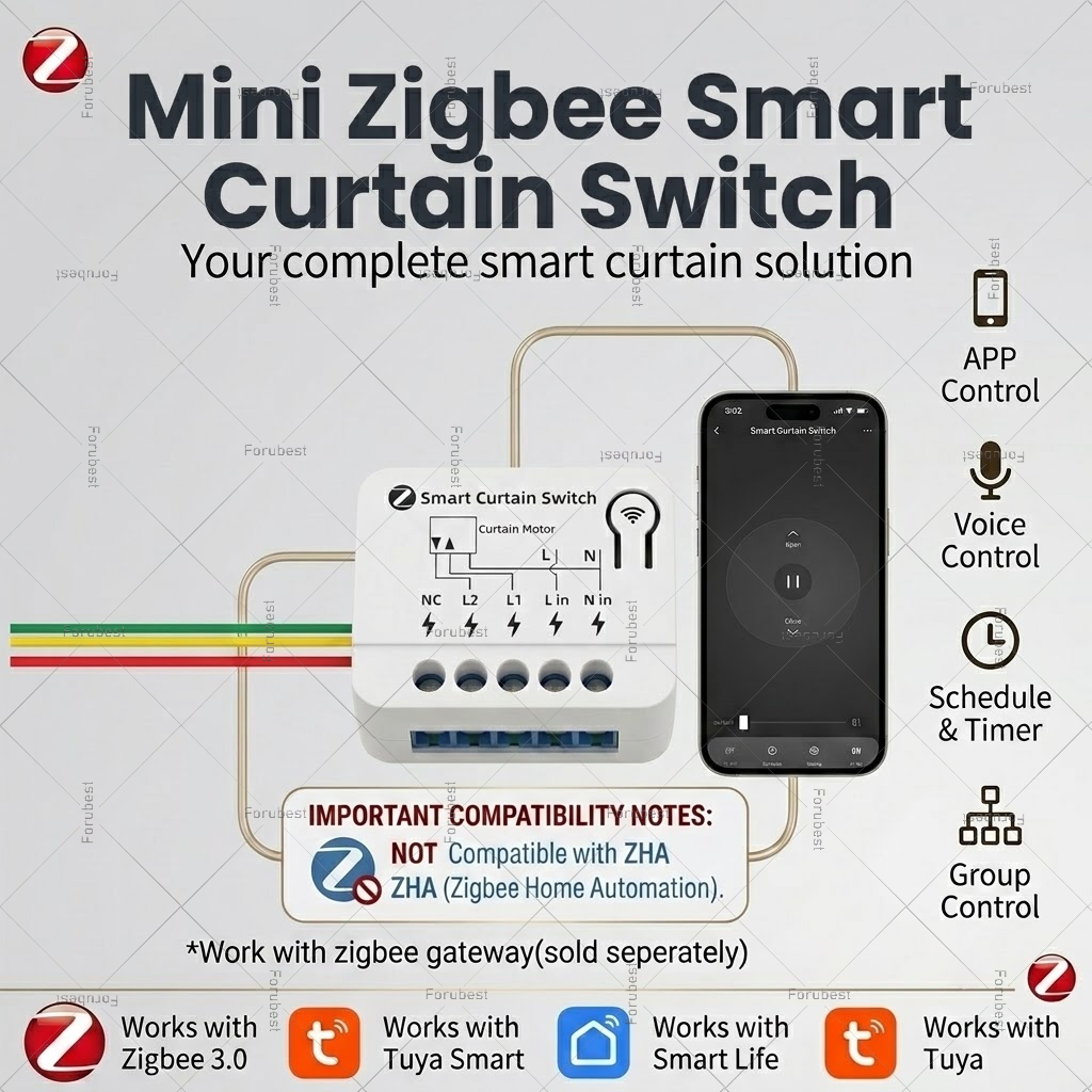 Curtain Motor - Module de commutation intelligent ZigBee pour