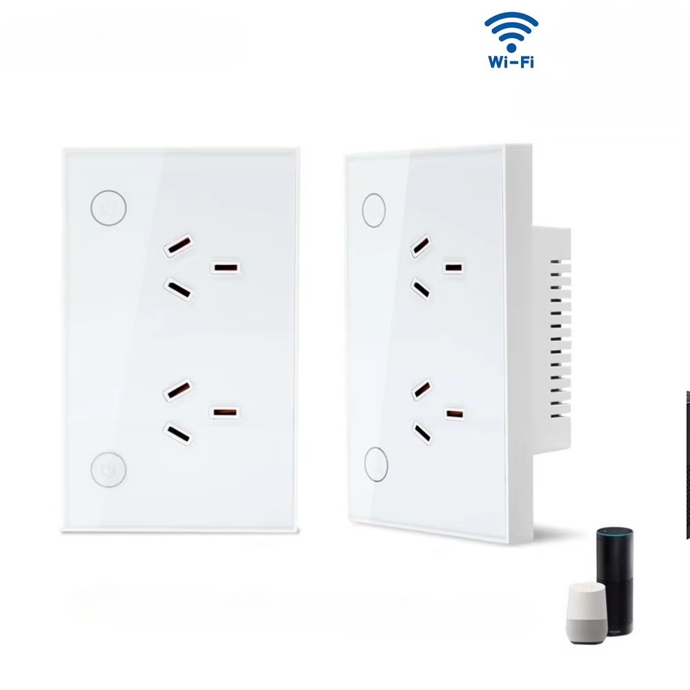 Smart Home Google - Prise murale intelligente Zigbee Wi-Fi Matter