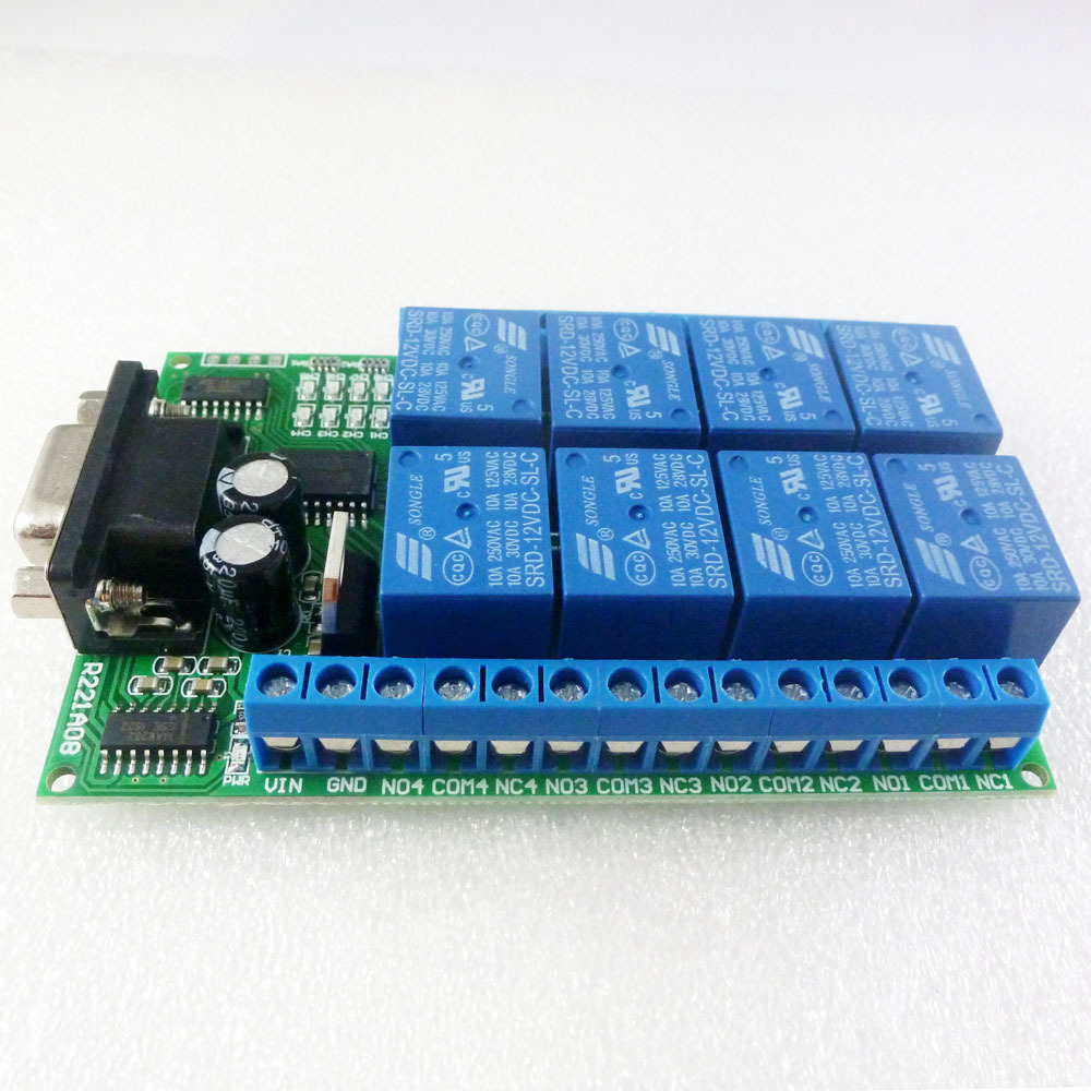 Smart Home With Plc - Carte relais 8 canaux DC 12V