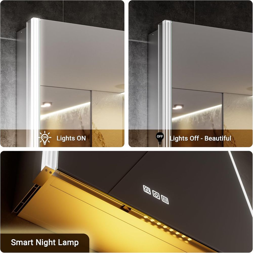 Miroir de Pharmacie Lumineux 2 - Smart Home Furniture avis et prix