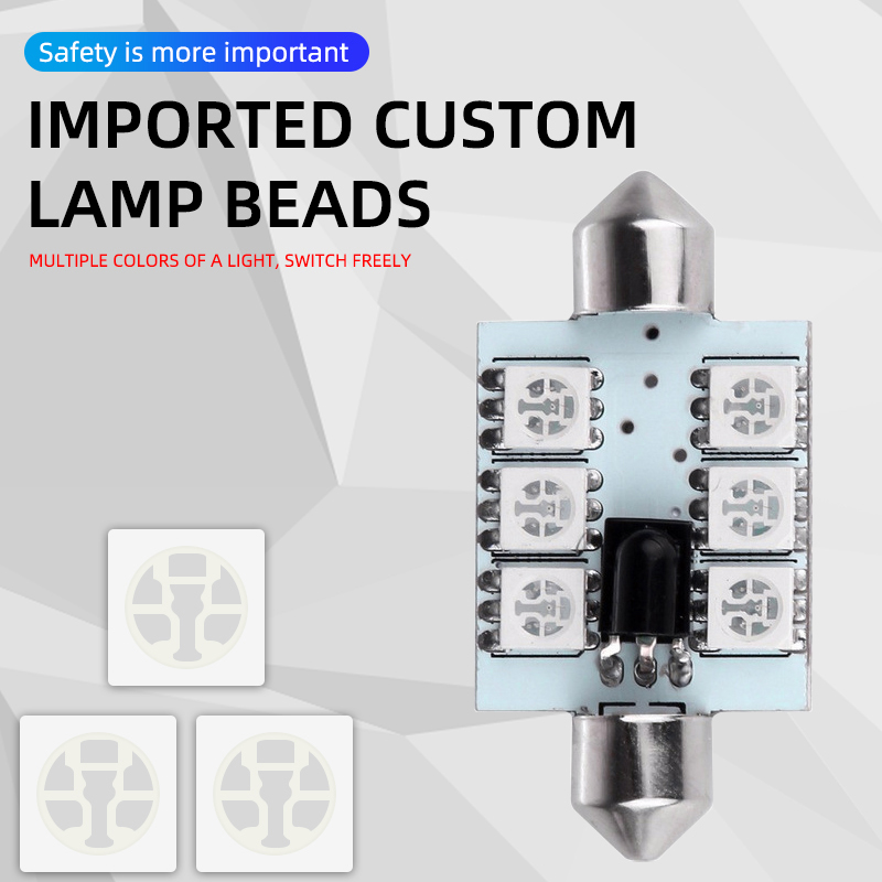 2 pièces LED C5W Festoon pour  - Voice Control Light Bulb avis et prix