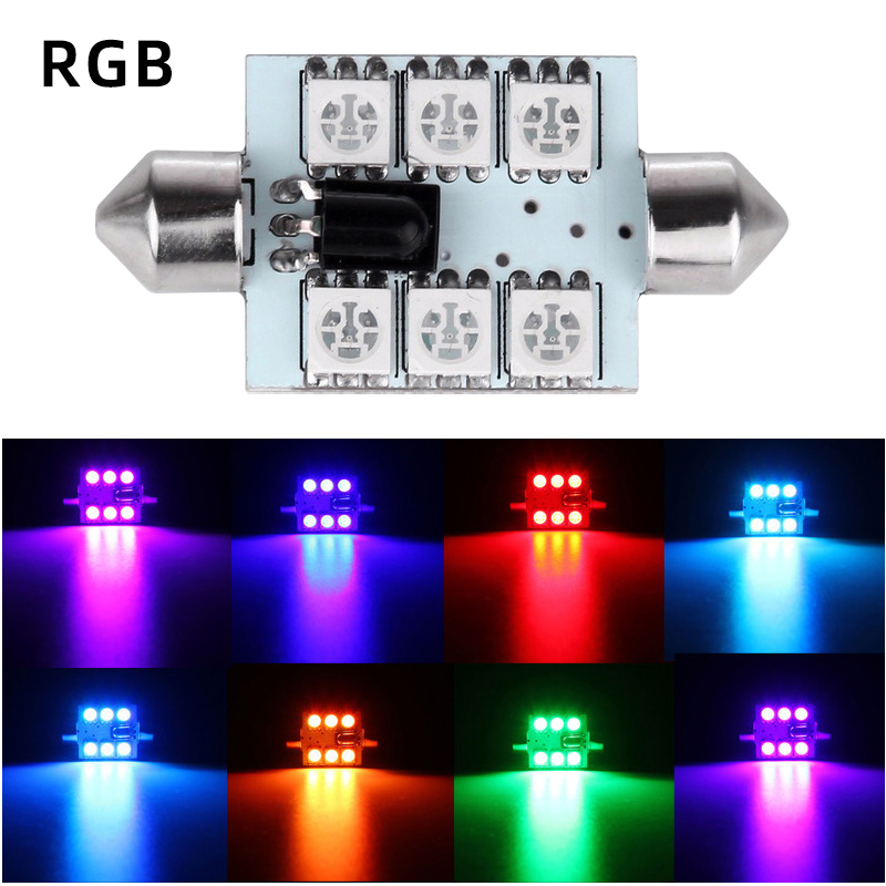 2 pièces LED C5W Festoon pour  - Voice Control Light Bulb avis et prix
