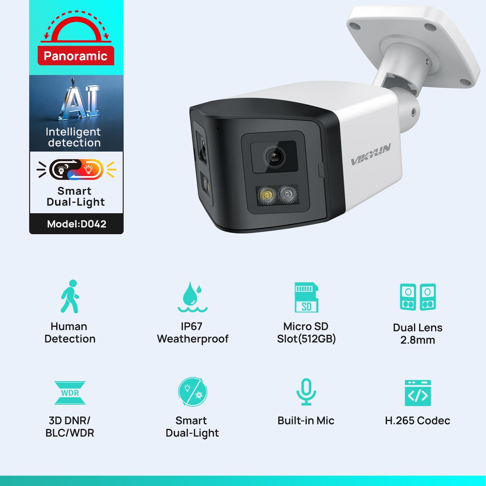 VIKYLIN 170 °   Caméra IP de s - Smart Home X10 avis et prix