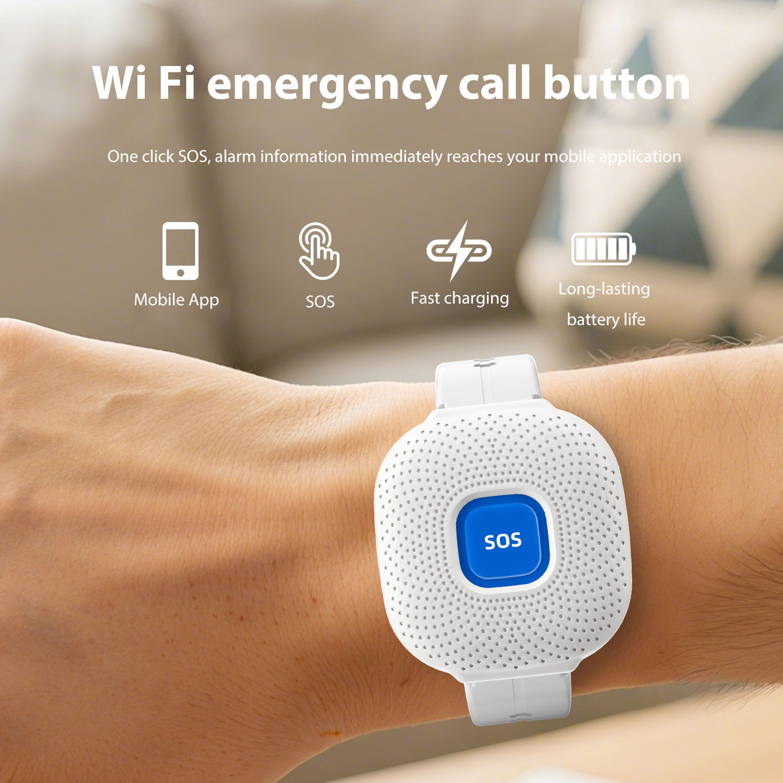 Bouton d'appel sans fil, brace - Smart Elderly Home avis et prix
