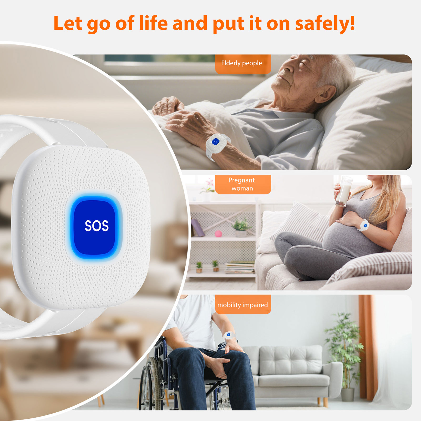 Bouton d'appel sans fil, brace - Smart Elderly Home avis et prix