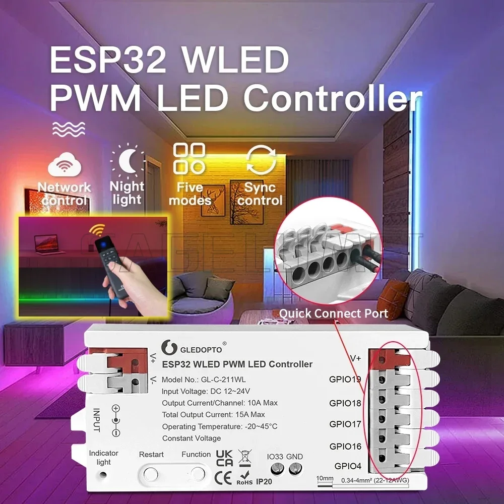 GL-C-211WL/GL-RC-001WL App pou - Wifi Led Dimmer avis et prix