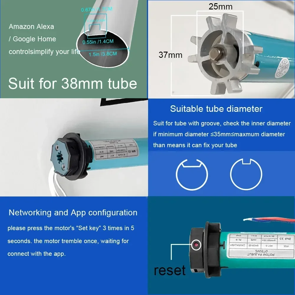 SZMYQ 25mm 2N Système de moteu - Curtain Motor avis et prix