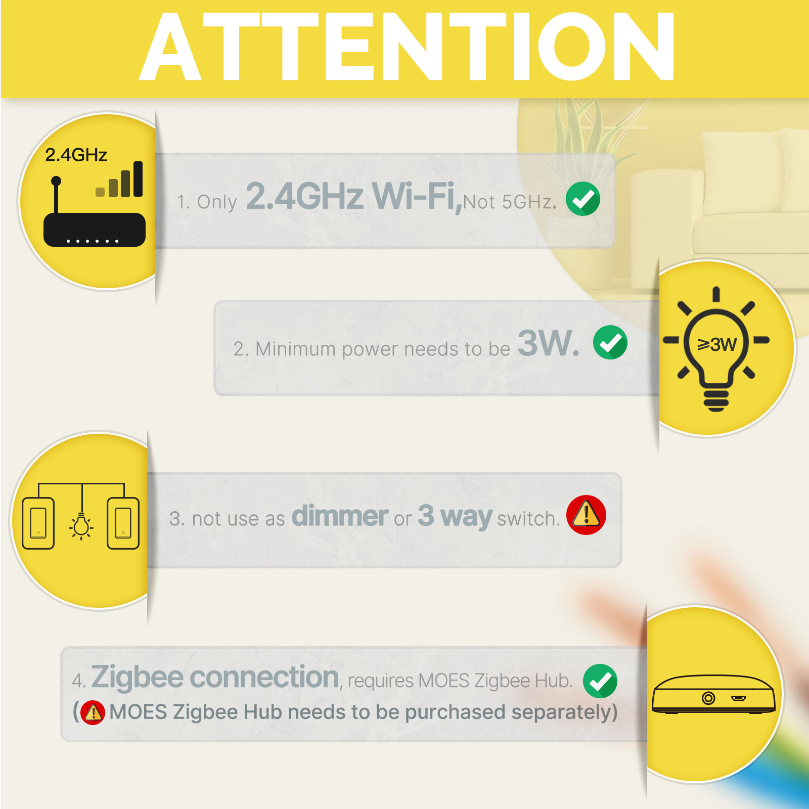 Interrupteur intelligent Zigbe - Smart Home Google avis et prix
