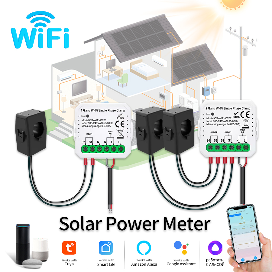 Tuya – compteur d'énergie sola - Smart Home Energy Monitor avis et prix