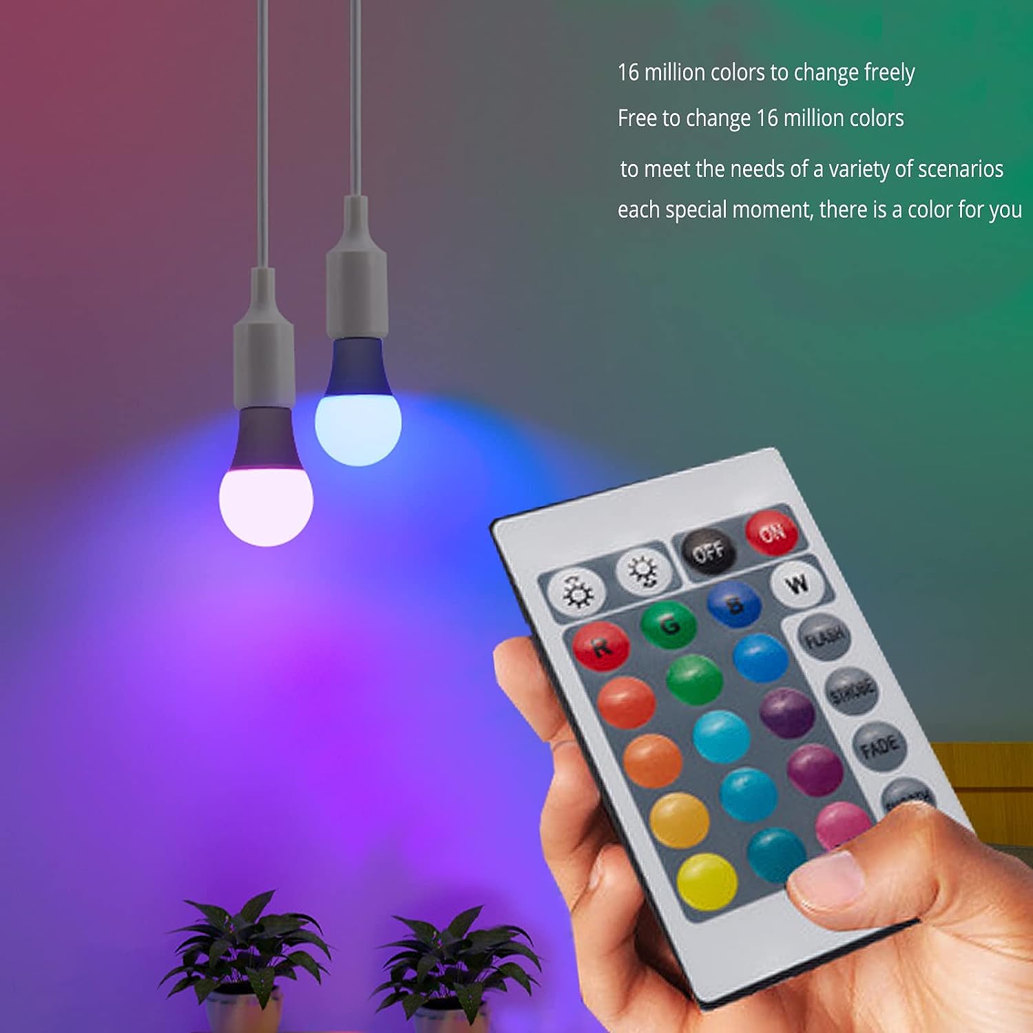 Ampoule LED E27 220V 16 couleu - Voice Control Light Bulb avis et prix