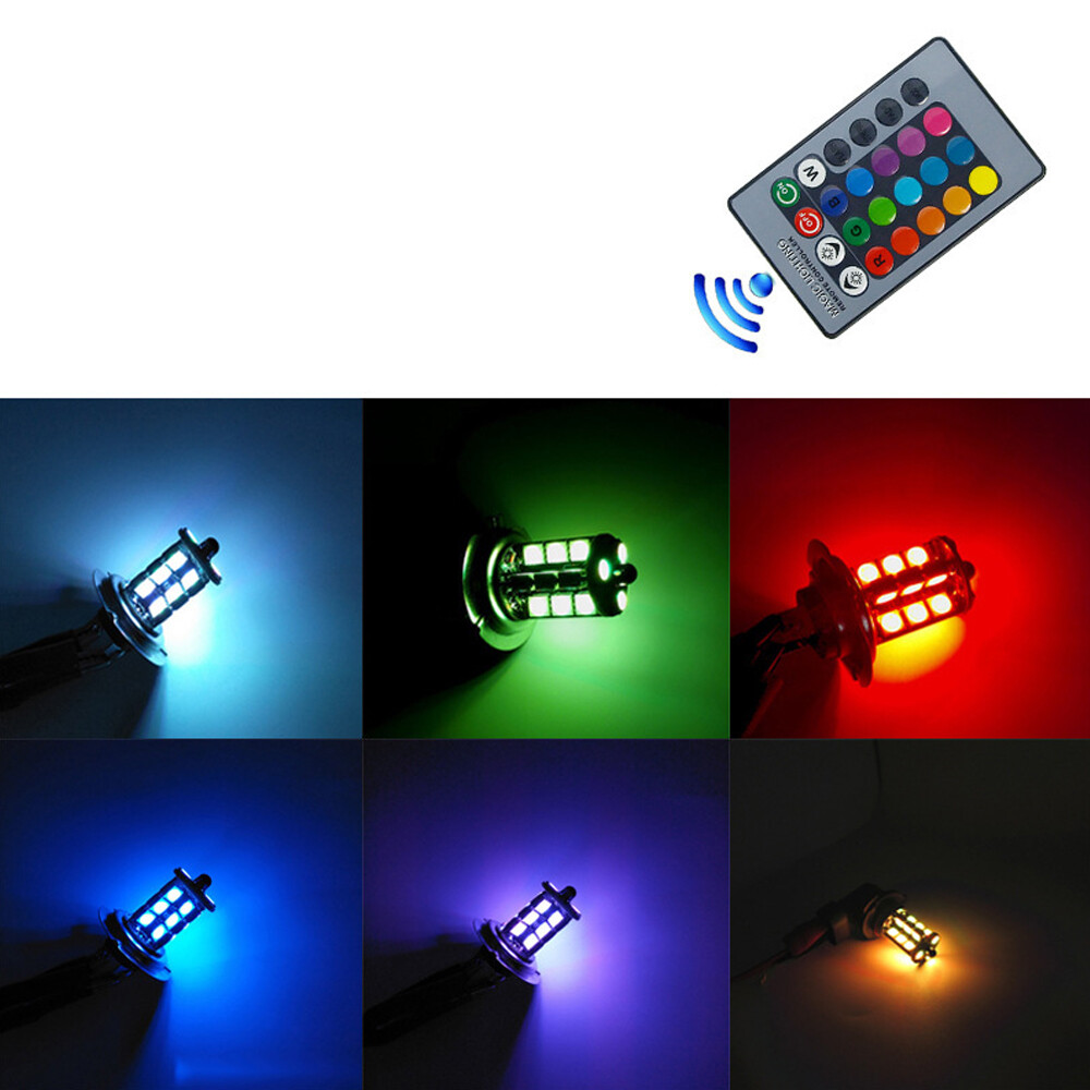 2x RGB H11 H9 H8 5050 27SMD ph - Voice Control Light Bulb avis et prix