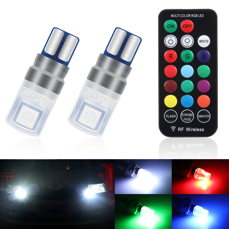 2 pièces/ensemble RGB LED T10  - Voice Control Light Bulb avis et prix