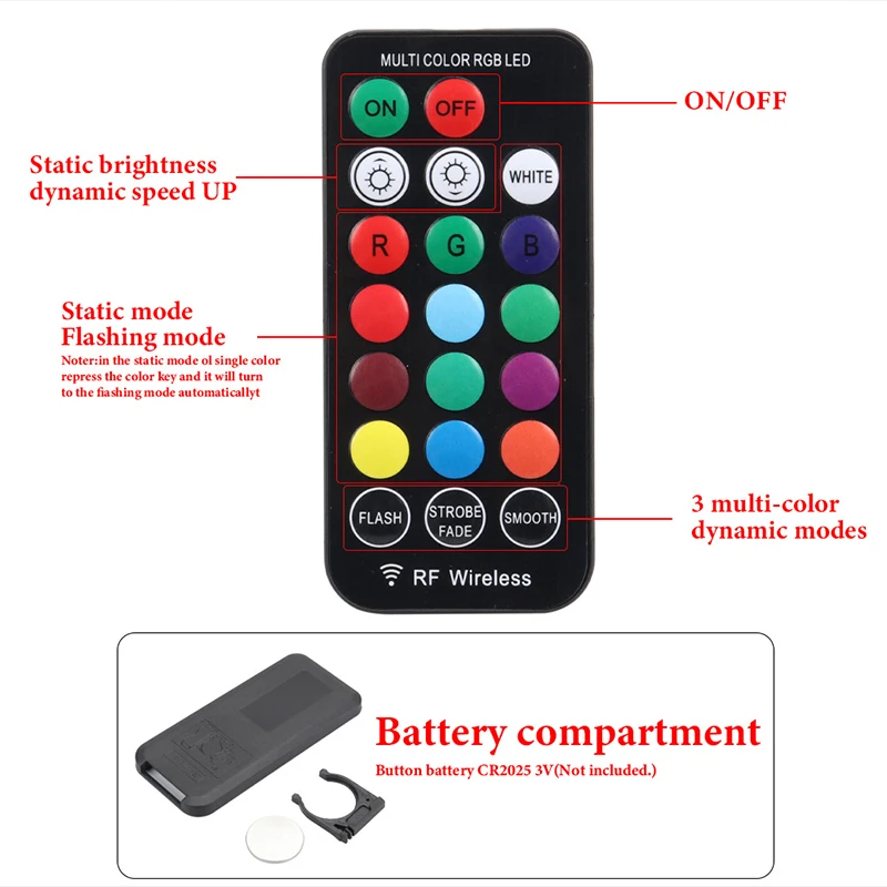 2 pièces/ensemble RGB LED T10  - Voice Control Light Bulb avis et prix
