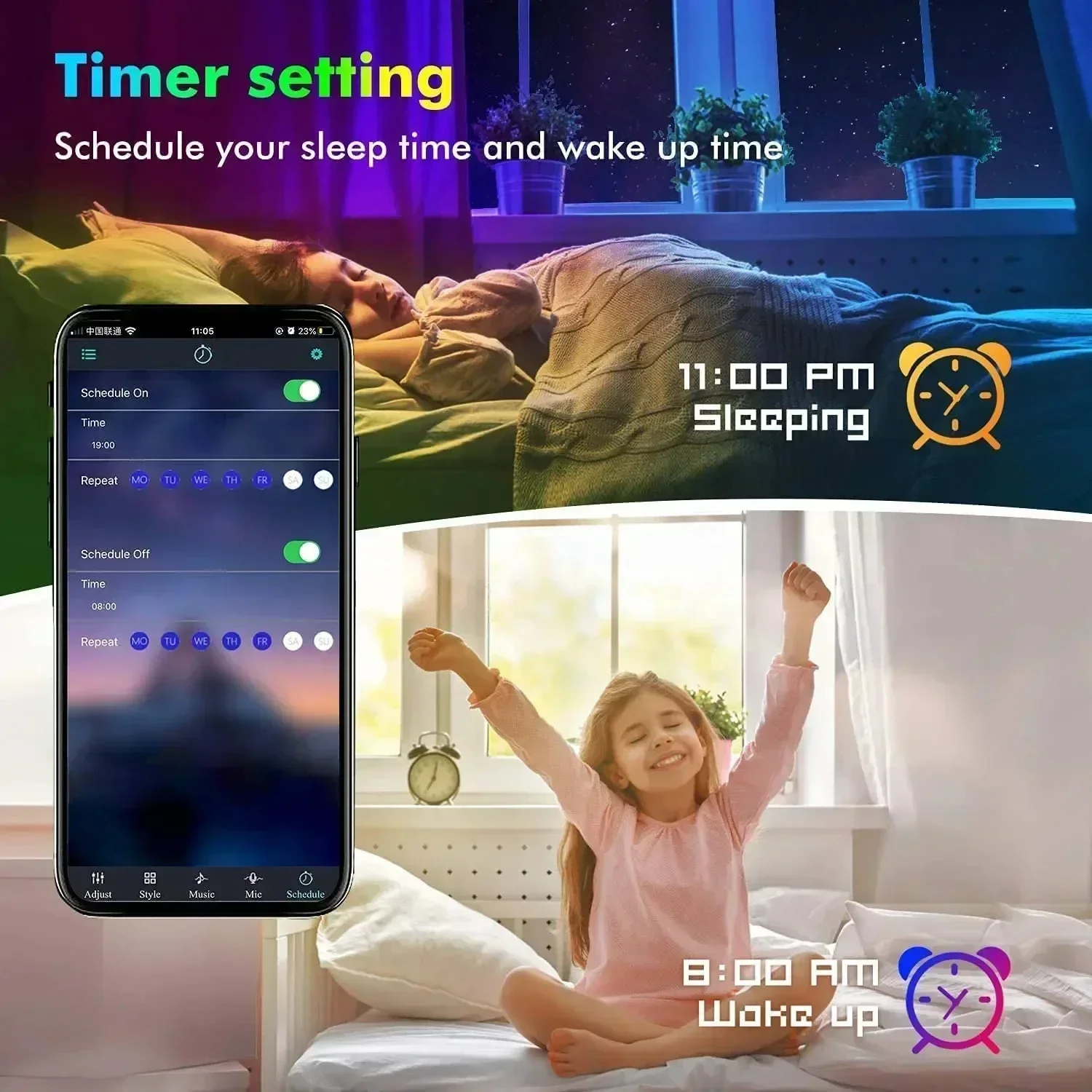 Bande lumineuse LED RGB intell - Voice Control Light Bulb avis et prix