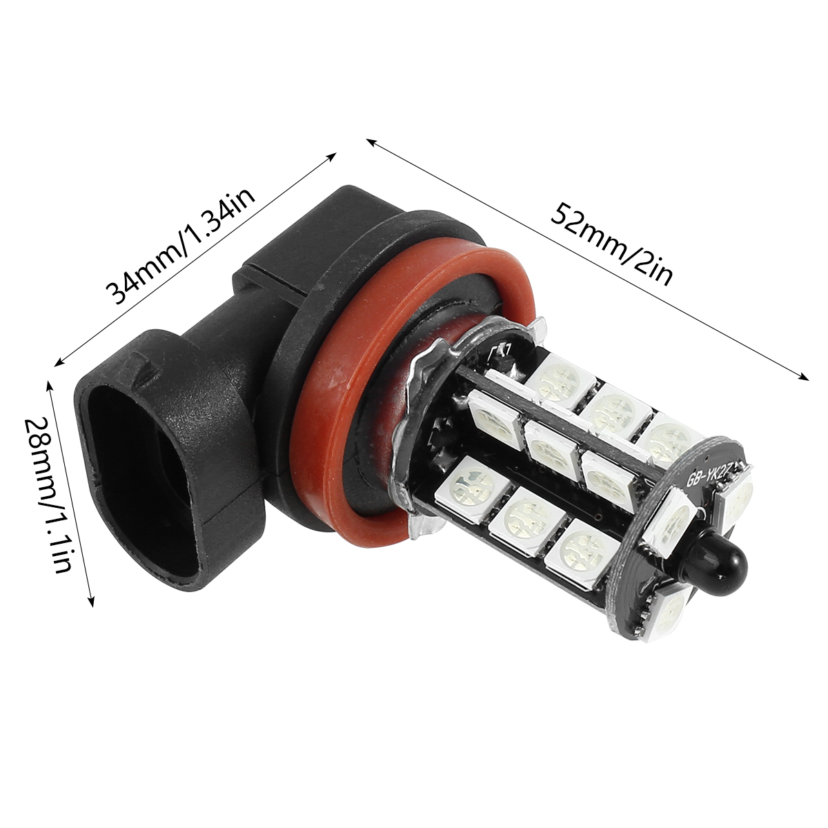 2 pièces 27 LED phares antibro - Voice Control Light Bulb avis et prix