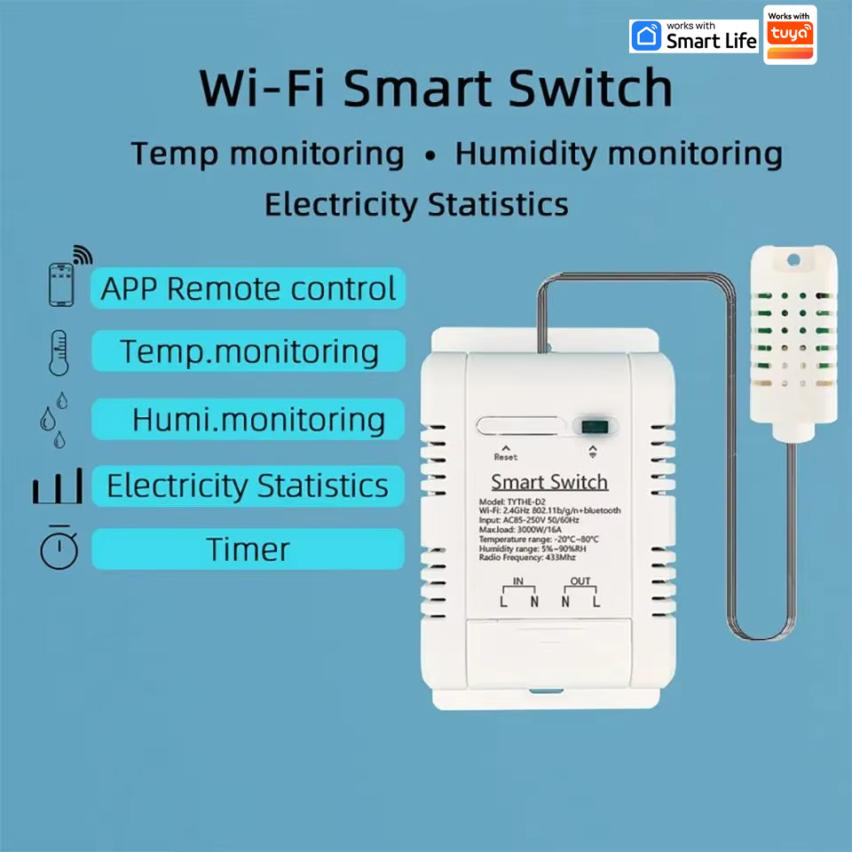 Commutateur thermostat WiFi 16 - Smart Home Energy Monitor avis et prix